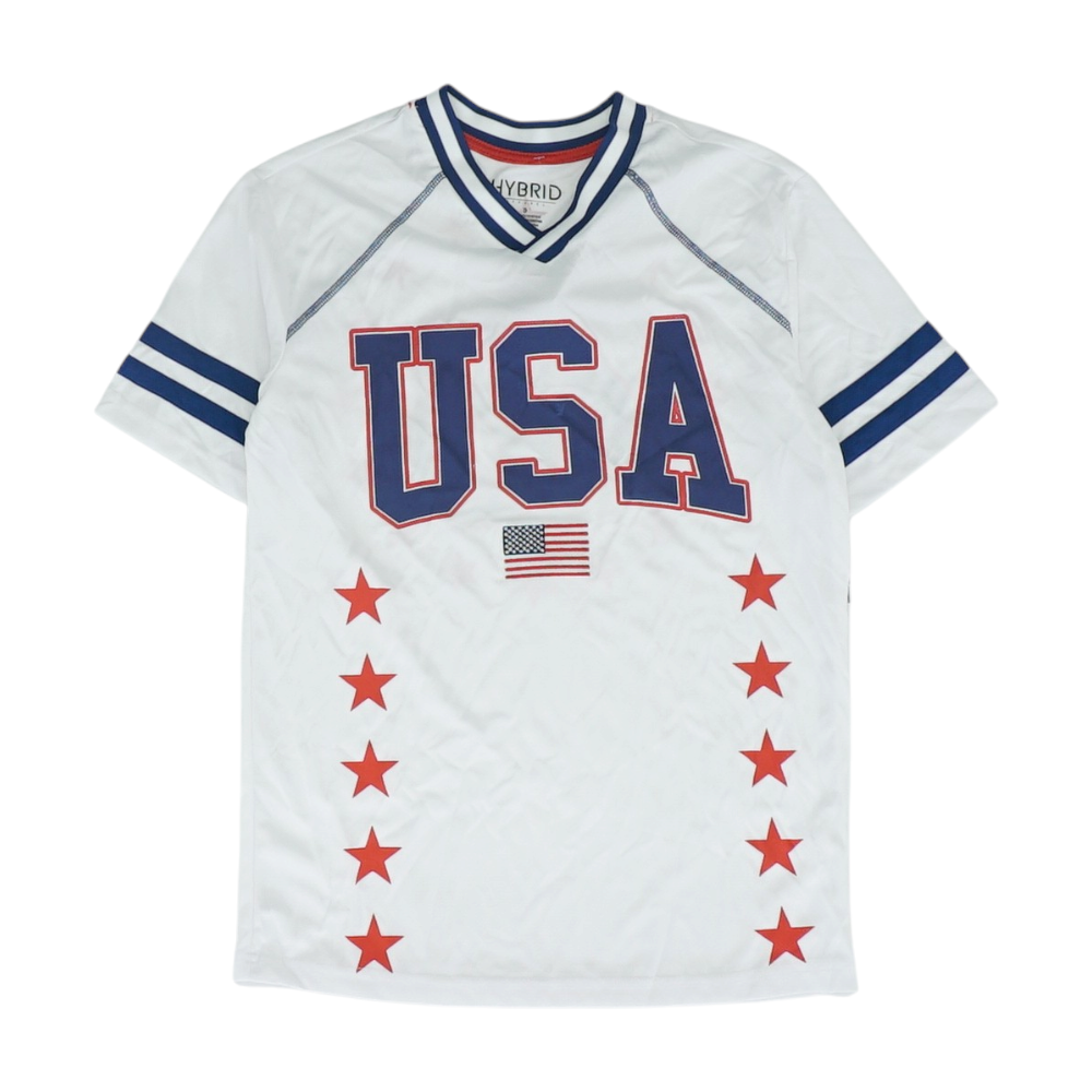 White Team USA Solid Active T-Shirt