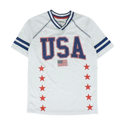 White Team USA Solid Active T-Shirt