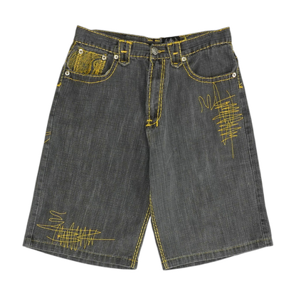 Gray Denim Shorts