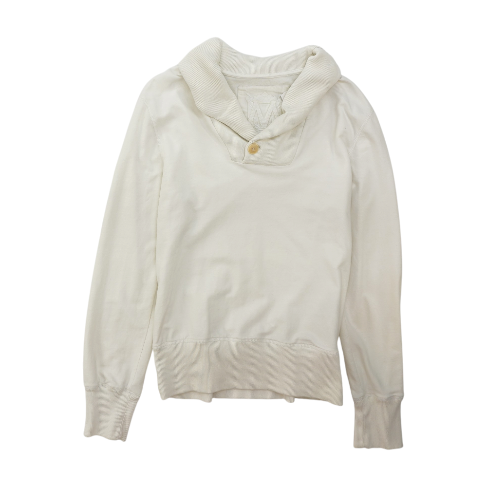 Ivory Solid Sweatshirt Pullover