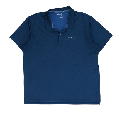 Navy Solid Short Sleeve Polo