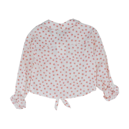 Pink Floral Long Sleeve Button Down