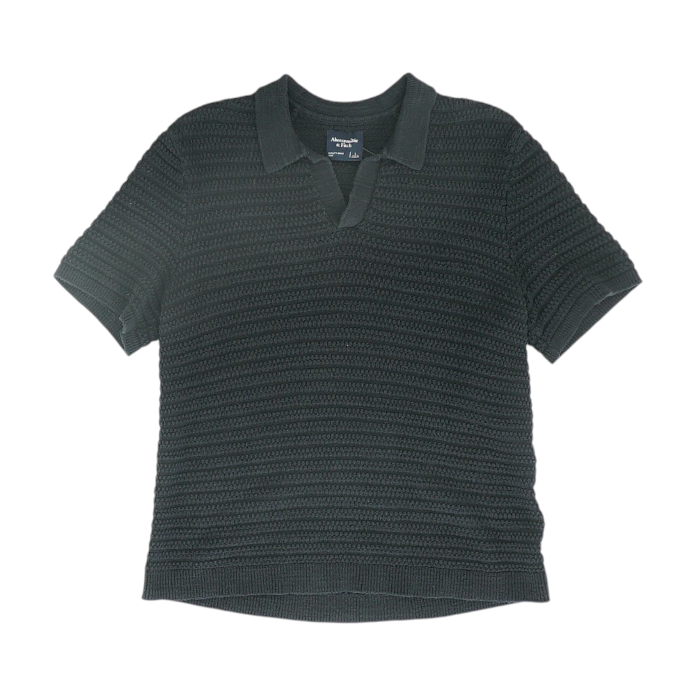 Navy Solid Short Sleeve Polo