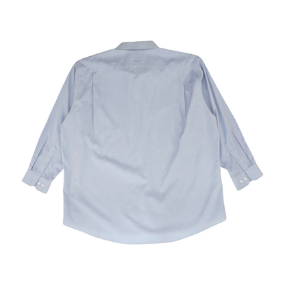 Blue Big & Tall Solid Long Sleeve Button Down