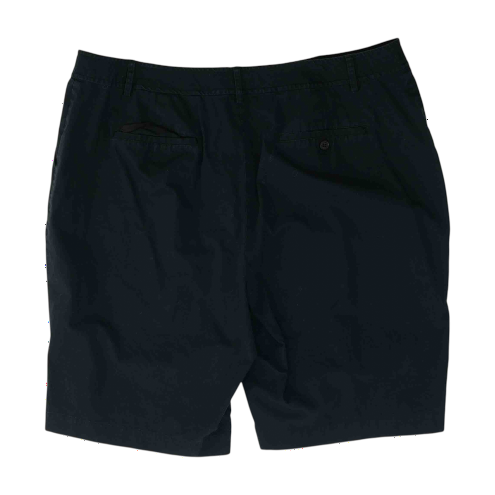 Black Plus Size Solid Casual Shorts