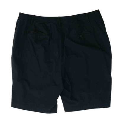 Black Plus Size Solid Casual Shorts