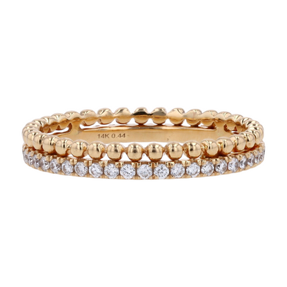 3/8 ctw 18K Yellow Gold Diamond Band Ring
