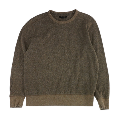 Brown Solid Sweatshirt Pullover