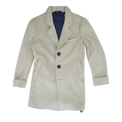 Beige Chevron Coat
