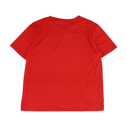 Red Solid Crewneck T-Shirt