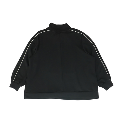 Black Plus Solid 1/4 Zip Pullover