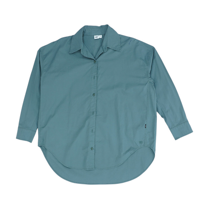 Green Button Down