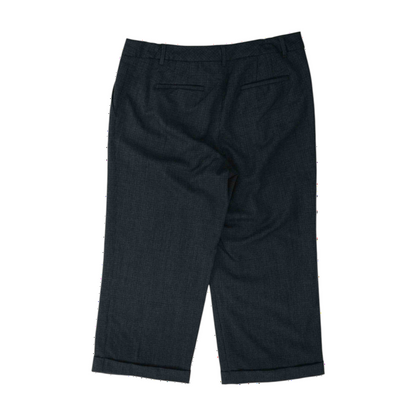 Gray Check Dress Capris