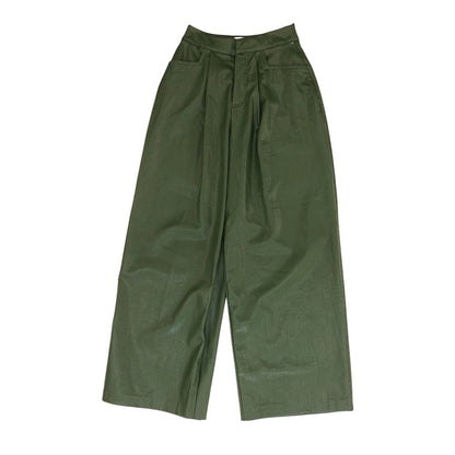 Green Solid Pants