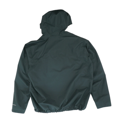 Black Solid Rain Jacket