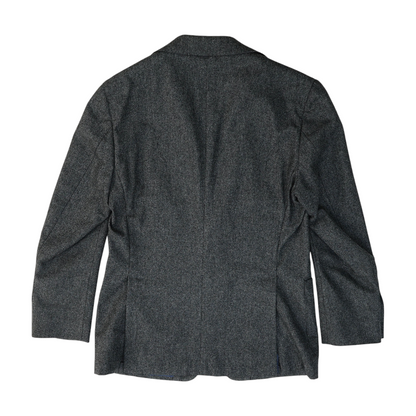 Gray Short Solid Sport Coat