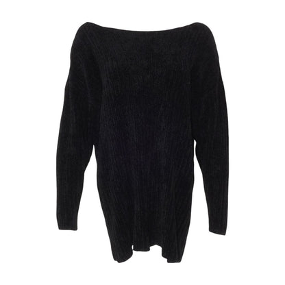 Vintage Black Tricot Knit Sweater