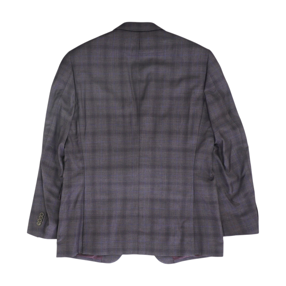 Purple Tall Plaid Sport Coat