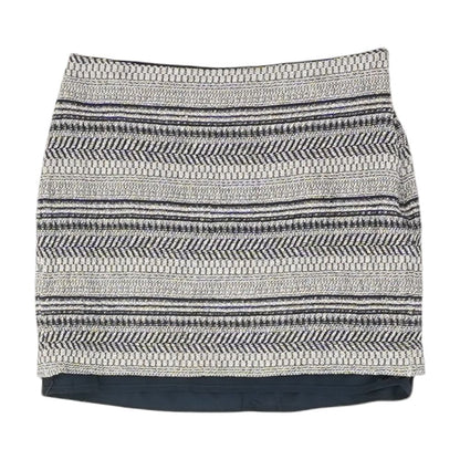 Navy Striped Mini Skirt