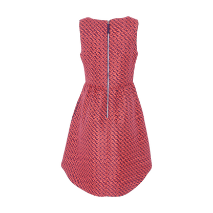 Coral Print Mini Dress