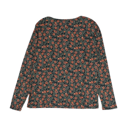 Black Petite Floral Blouse