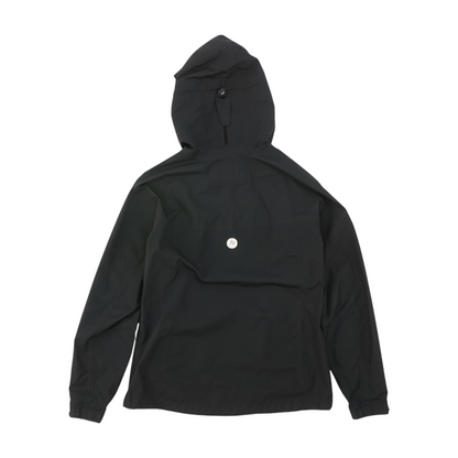 Black Solid Rain Jacket
