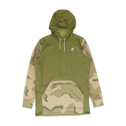 Olive Solid Hoodie Pullover