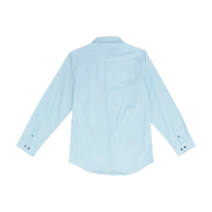 Blue Plus Button Down