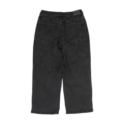 Black Petite Wide Leg Jeans
