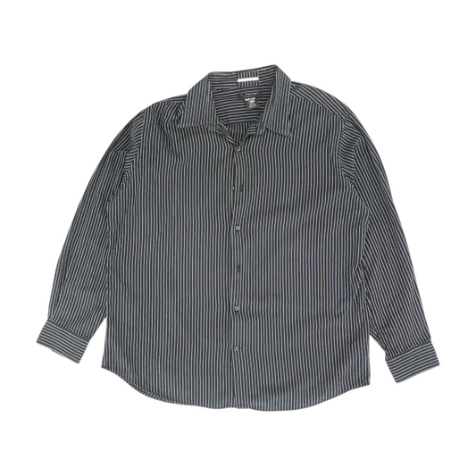Black Striped Long Sleeve Button Down