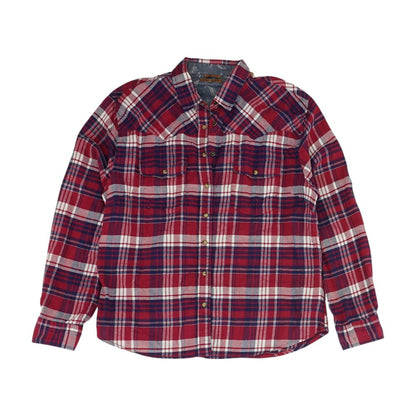 Red Plaid Flannel Button Down