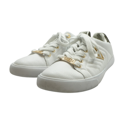 White Low-Top Athletic Shoes