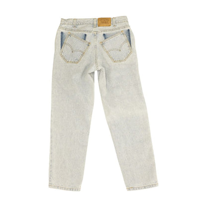 Blue High Rise Relaxed Jeans