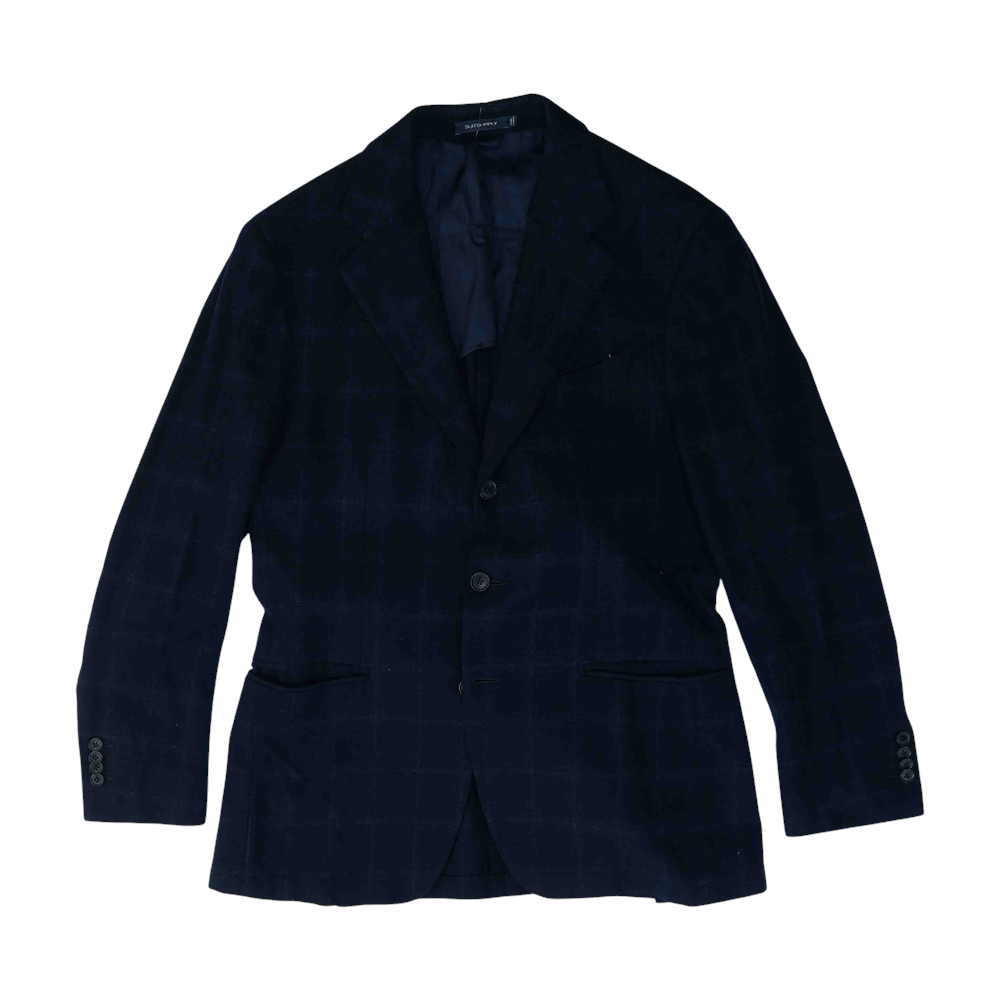 Navy Plaid Sport Coat
