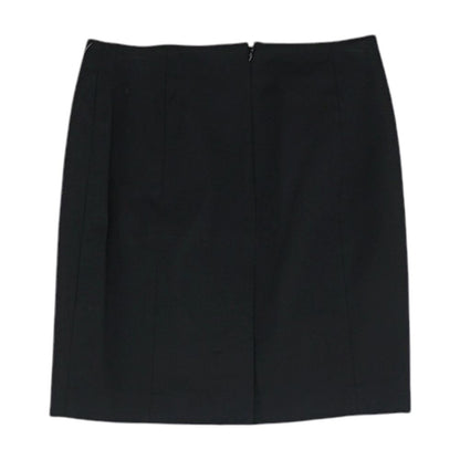 Black Solid Mini Skirt