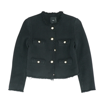 Black Solid Blazer
