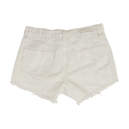 White Denim Shorts