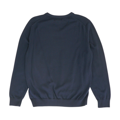 Navy Tall Solid Pullover Sweater