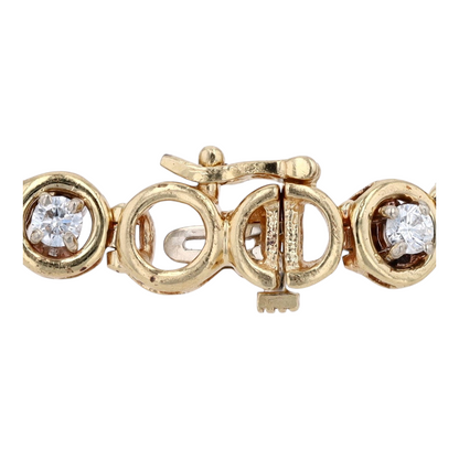 2 1/3 ctw 14K Yellow Gold Diamond Tennis Bracelet