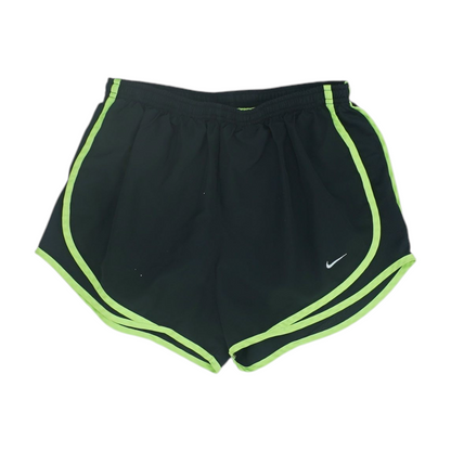 Black Solid Active Shorts