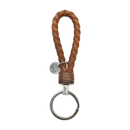 Intrecciato Leather Keyring