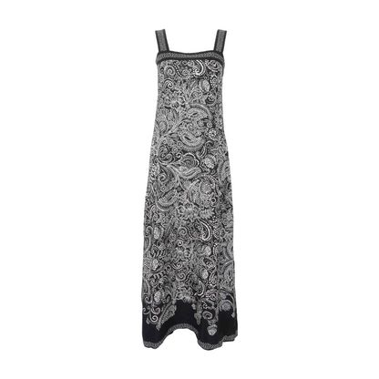 Black Paisley Maxi Dress