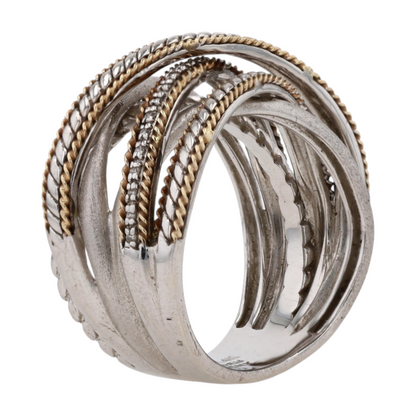 Sterling Silver Diamond Fashion Ring