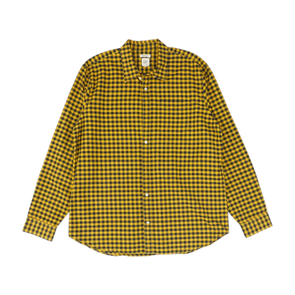 Yellow Check Long Sleeve Button Down