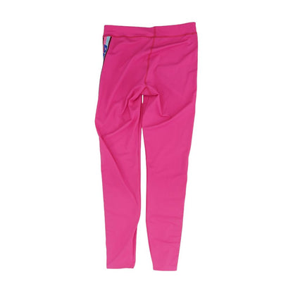 Pink Side-Tape Logo Athleisure Leggings