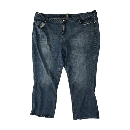 Navy Plus Straight Jeans