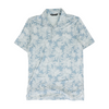 Blue Tropical Short Sleeve Polo