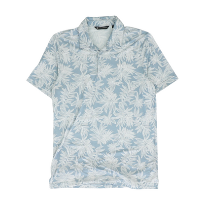Blue Tropical Short Sleeve Polo