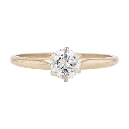 1/2 ctw 14K Yellow Gold Diamond Engagement Ring