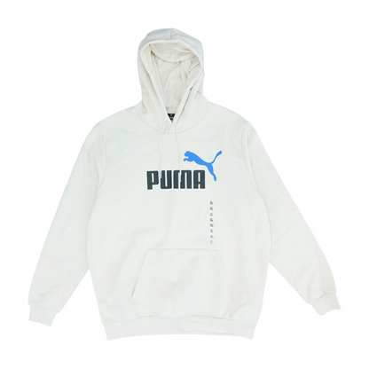 Beige Solid Hoodie Pullover